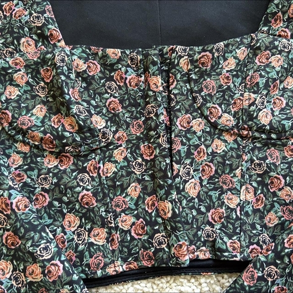 Zara floral bustier crop top - Picture 3 of 3